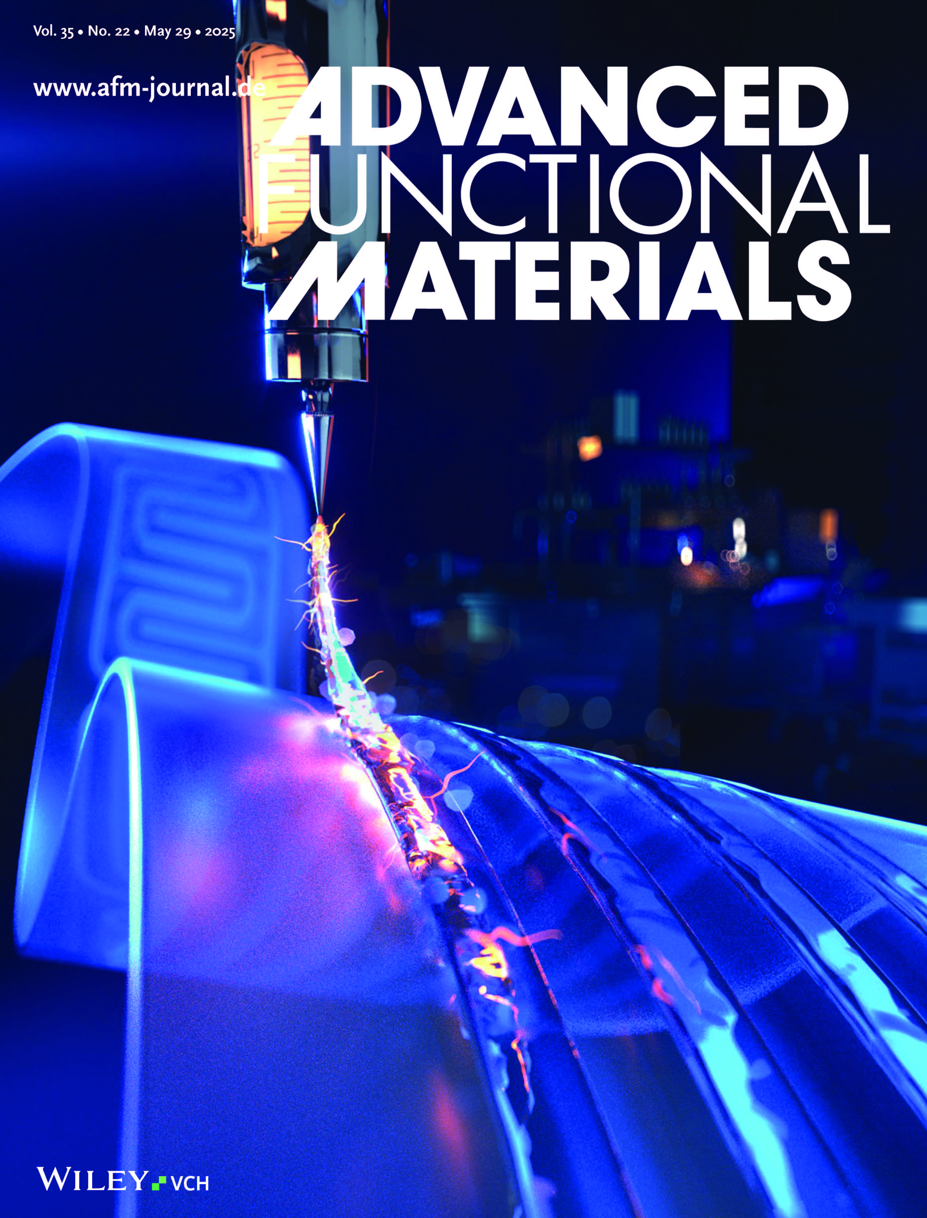 The cover of the May 2025 edition of Advanced Functional Materials